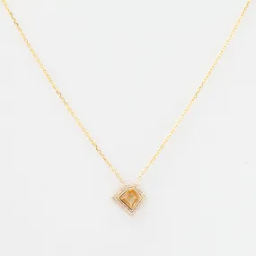 0.70 ct Apricot Grande Mosaic Shape Necklace