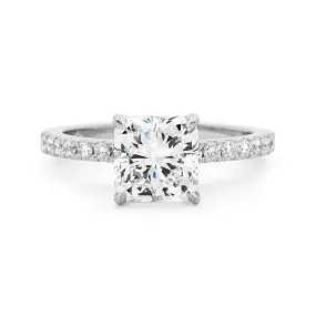 18ct White Gold Four Claw Set Diamond Ring