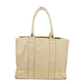 2-in-1 canvas tote set - apricot