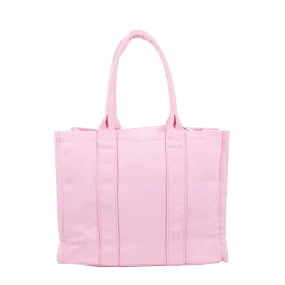 2-in-1 canvas tote set - pink