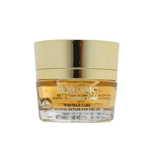 2 Pieces BERGAMO Luxury Gold Wrinkles Care Intensive Repair Eye Creams Fine Lines Skin