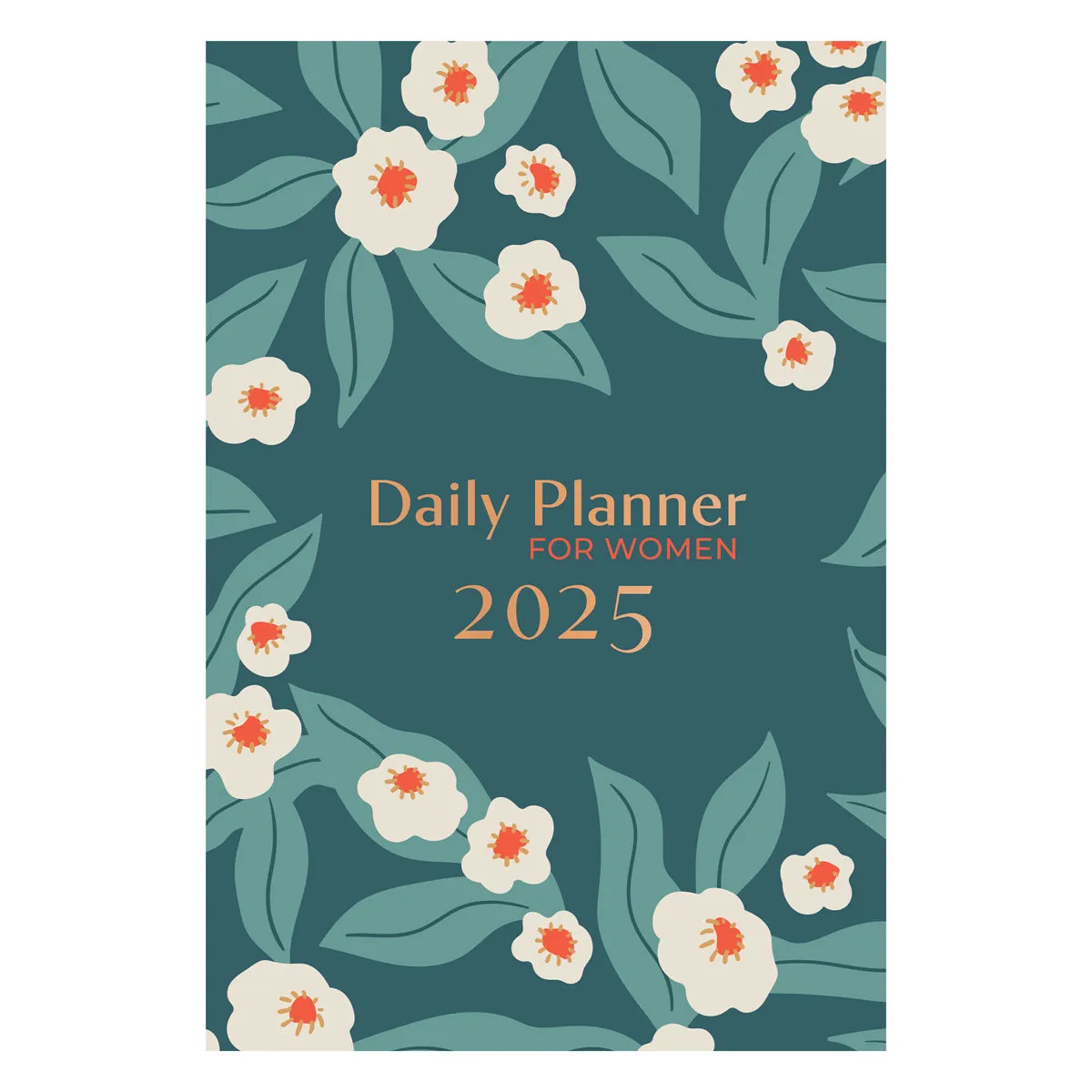 2025 Diary - Daily Planner - For Women Teal - Hardcover