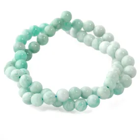 Amazonite 6mm Round Banded - 15-16 Inch