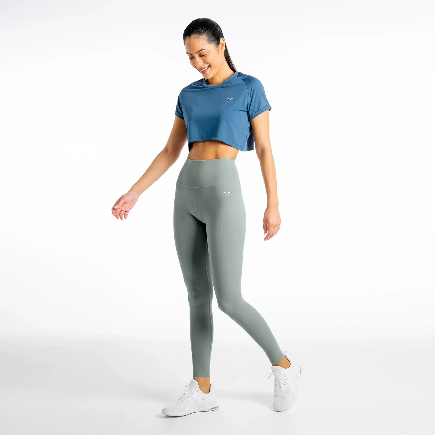 Core Agile Leggings -  Petrol Green