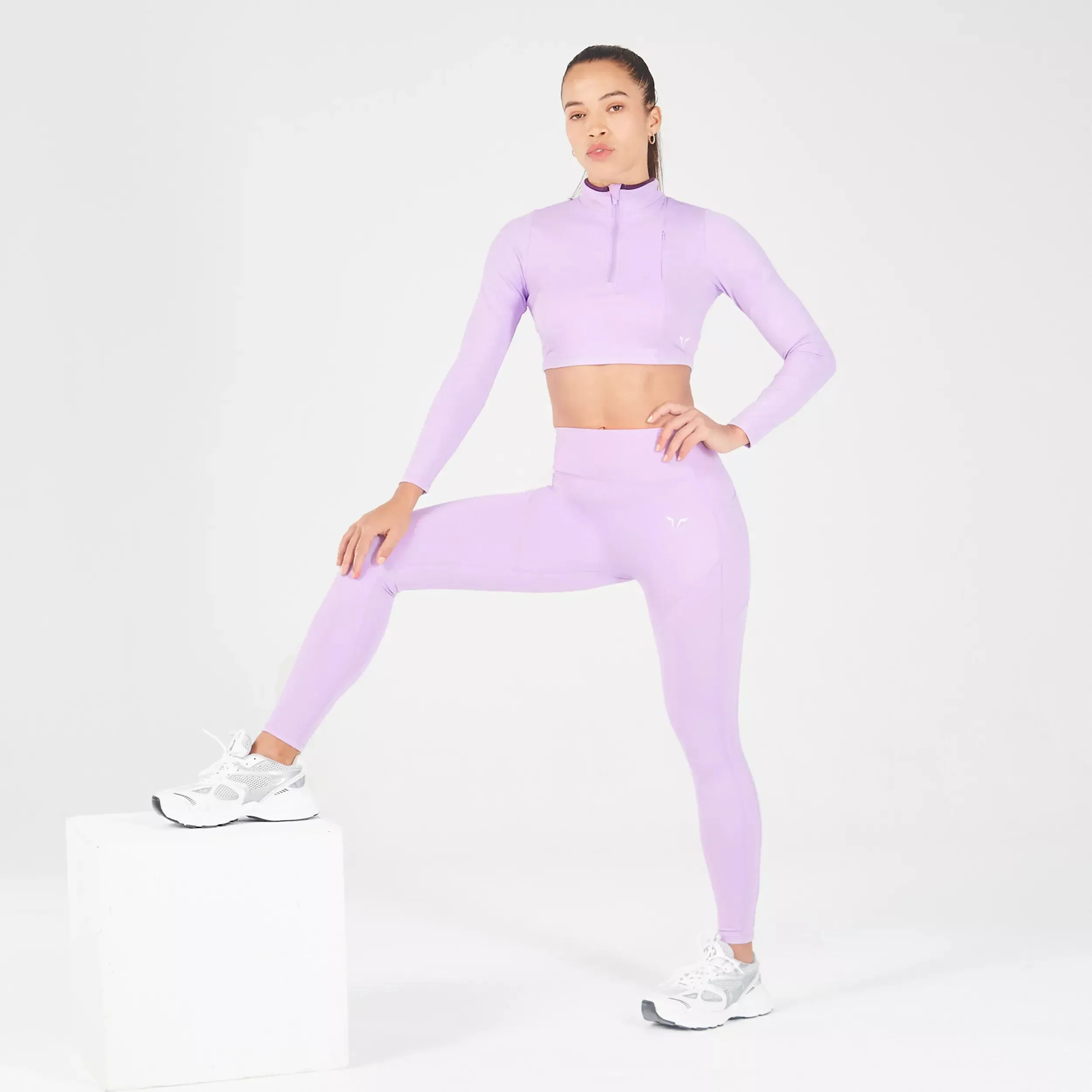 Core Panel Leggings - Purple Rose