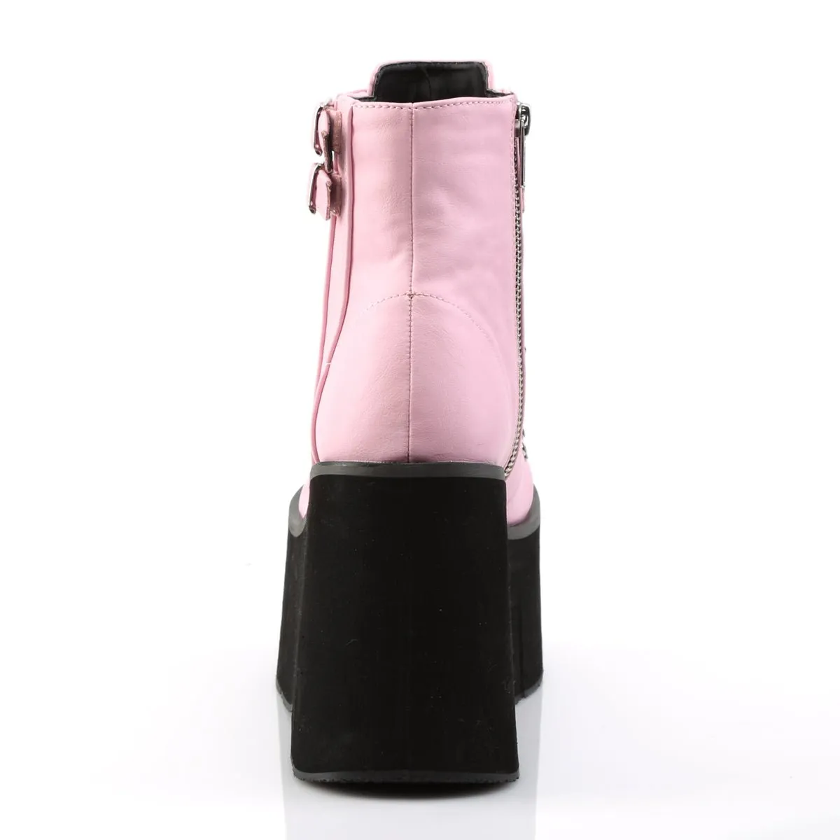 Demonia KERA-21 | Baby Pink  Vegan Leather Ankle Boots