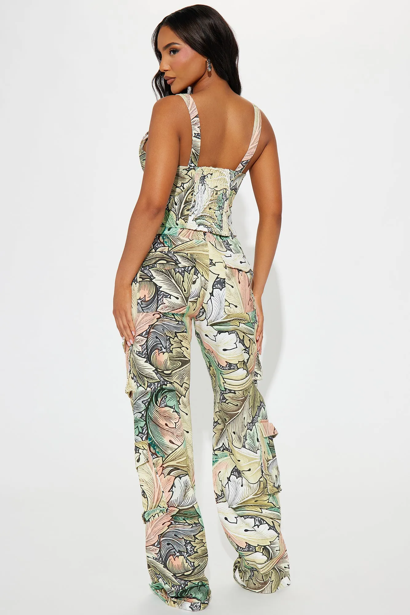 Exotic Touch Cargo Pant Set - Multi Color