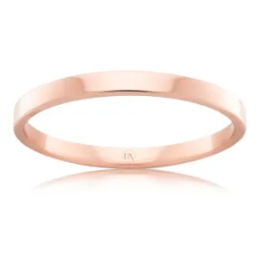 Flat Round 2.5mm - 9ct Rose Gold