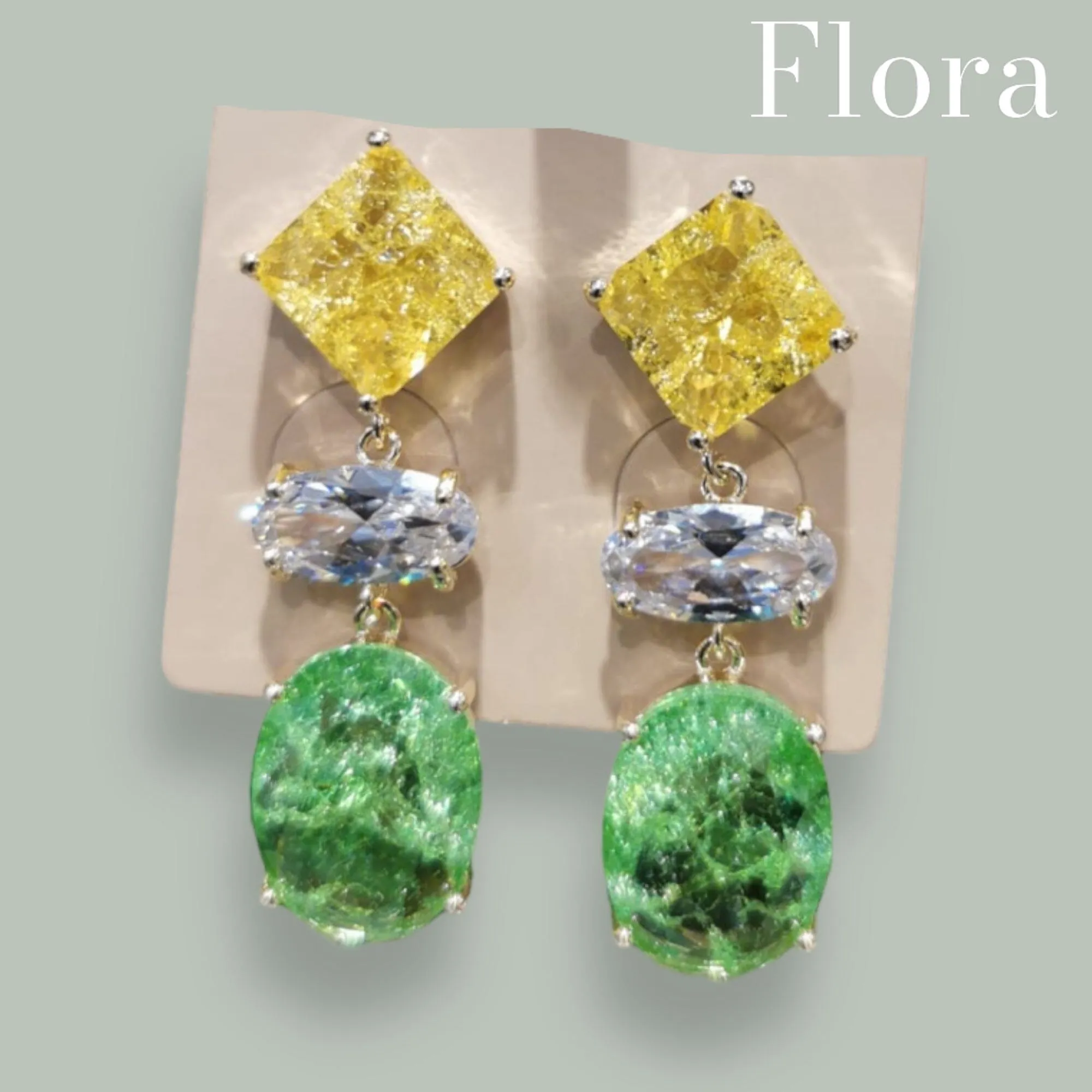 FLORA CRYSTAL EARRINGS