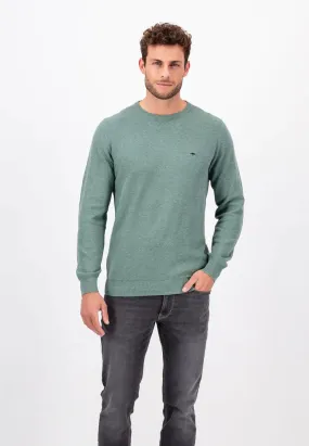 Fynch Hatton Structure Knit Sweater - Light Sky