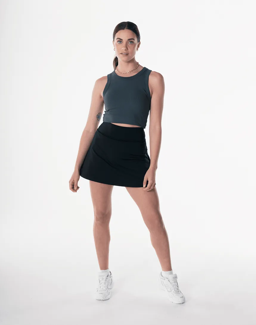 Gym Coffee Base Skort - Black