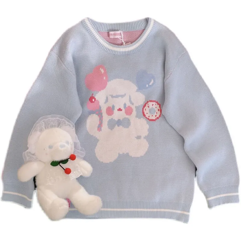 Ice cream jacquard sweater by9621