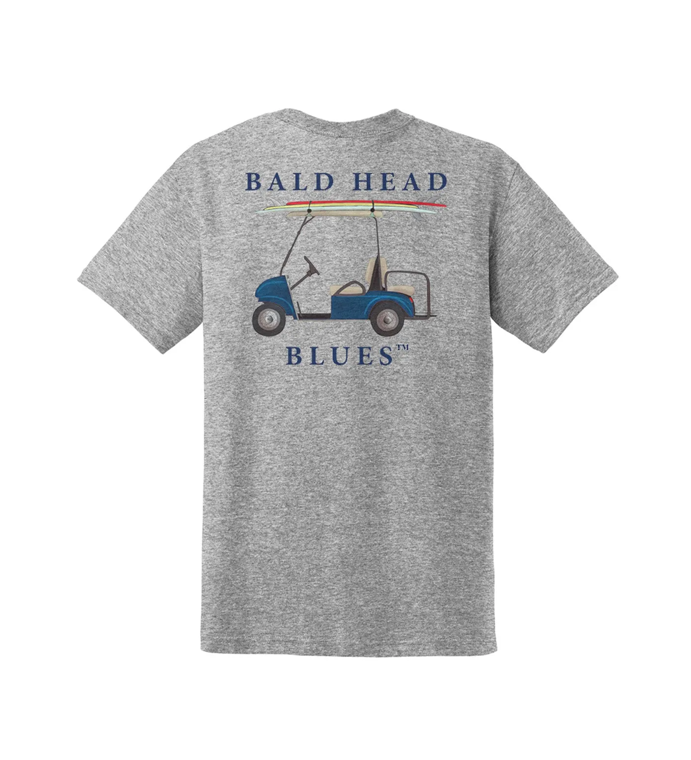 Island Tee - Youth Short Sleeve Golf Cart - Heather Grey