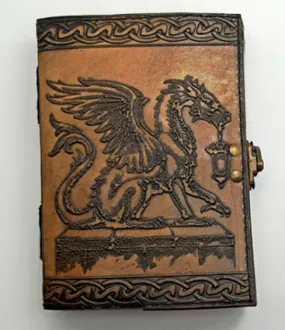 Journal Dragon Holding Lantern