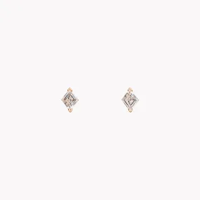 Lozenge Cut Diamond Studs