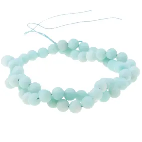 MATTE Amazonite 6mm (AAA) Round - 15-16 Inch