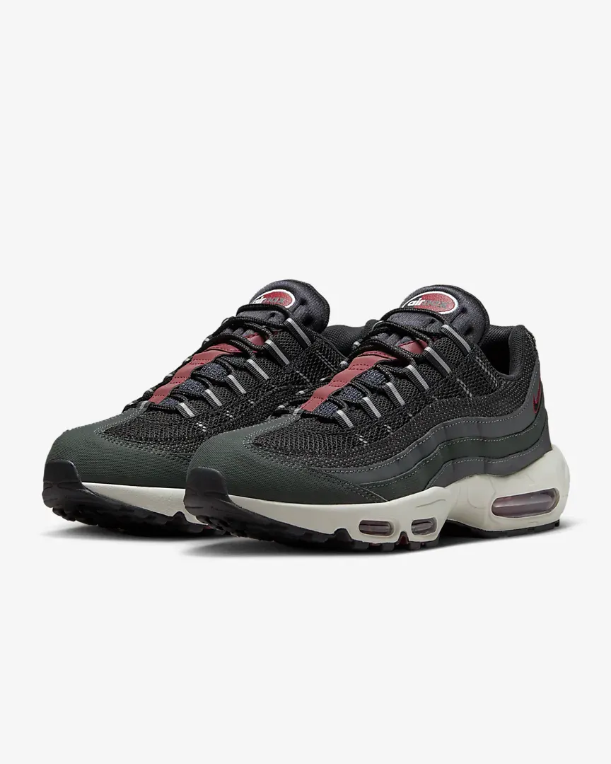 Nike Men's Air Max 95 Shoes - Anthracite / Team Red / Summit White / Black