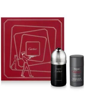 Pasha De Cartier Edition Noire 3.3 oz / 100 ml Eau De Toilette  2.5 oz  Deo Set