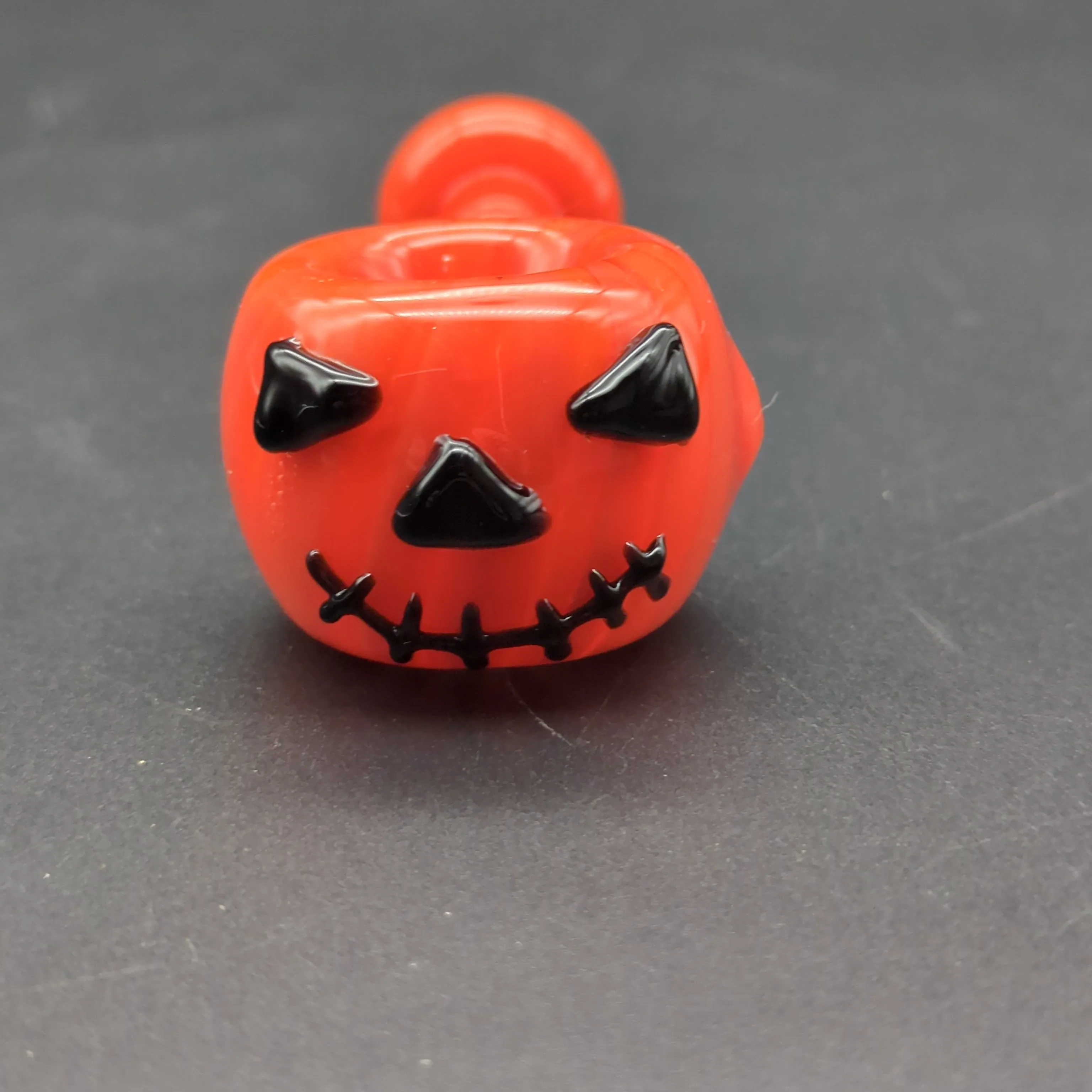 Pumpkin Glass Spoon Pipe | 4