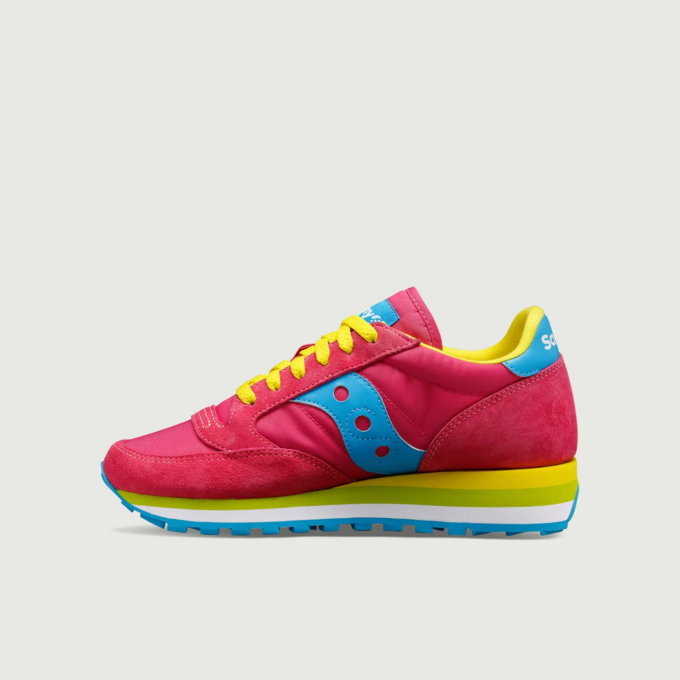 SNEAKER SAUCONY JAZZ TRIPLE ROSA AZZURRO E GIALLO