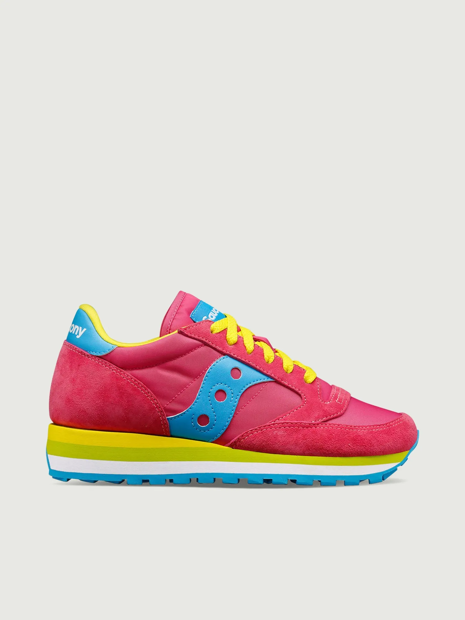 SNEAKER SAUCONY JAZZ TRIPLE ROSA AZZURRO E GIALLO