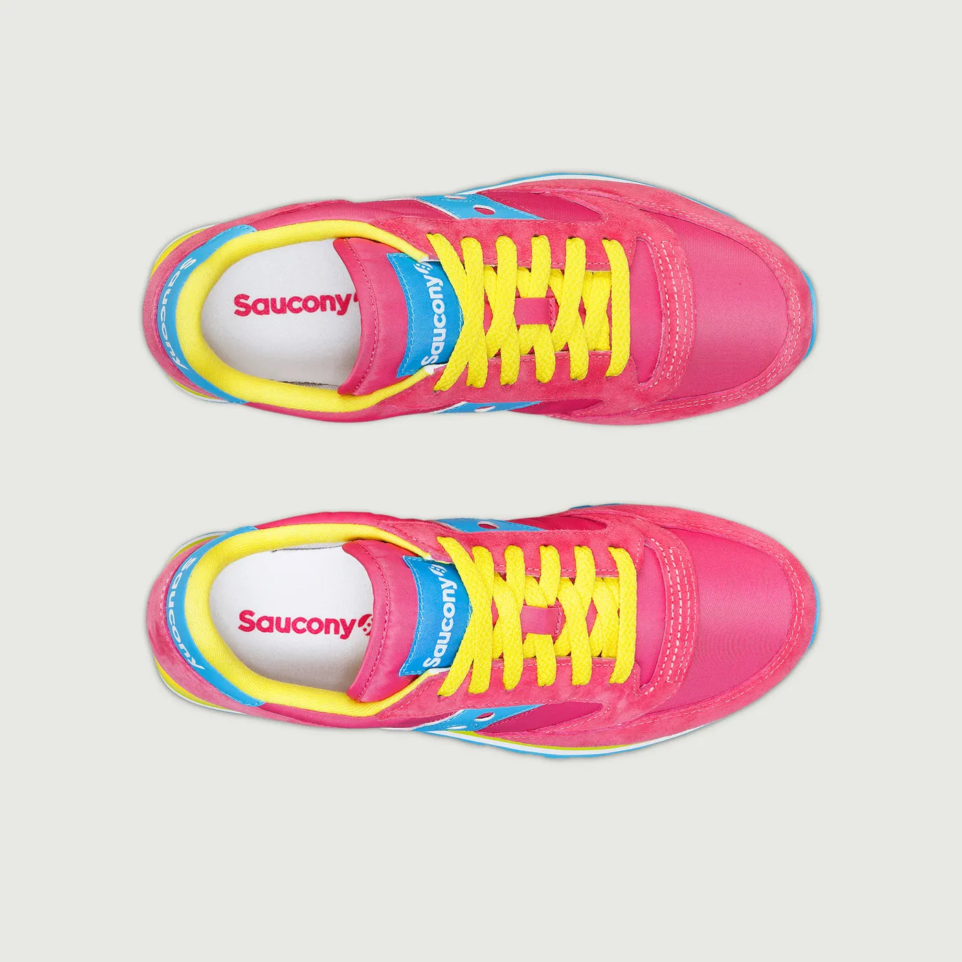 SNEAKER SAUCONY JAZZ TRIPLE ROSA AZZURRO E GIALLO