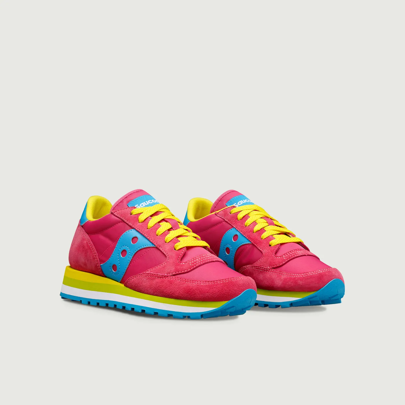 SNEAKER SAUCONY JAZZ TRIPLE ROSA AZZURRO E GIALLO