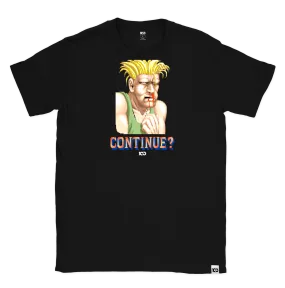 STREET FIGHTER 'Continue? Guile' t-shirt - Black