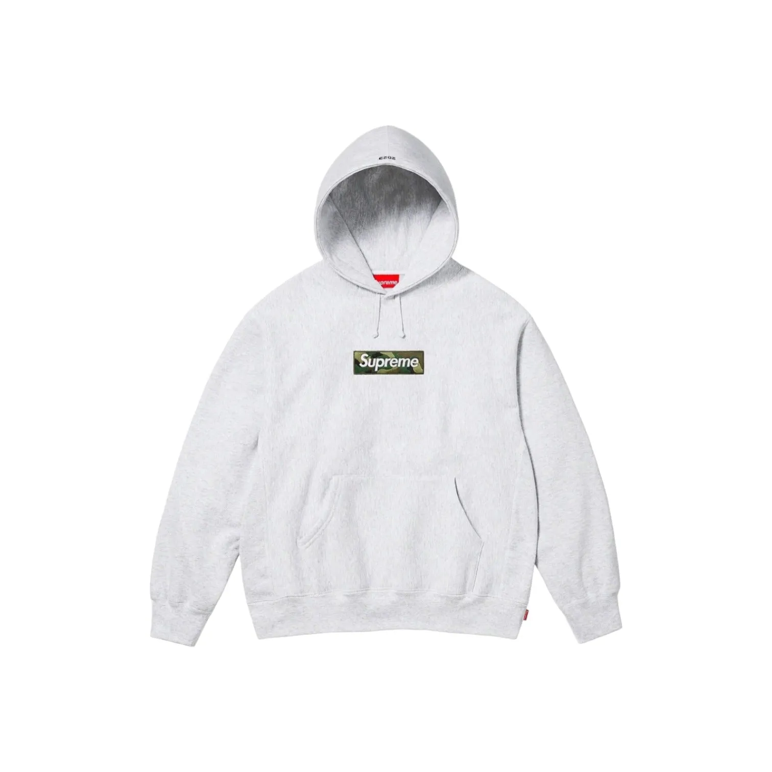 Supreme Box Logo Hooded Sweatshirt Gray Camo FW23