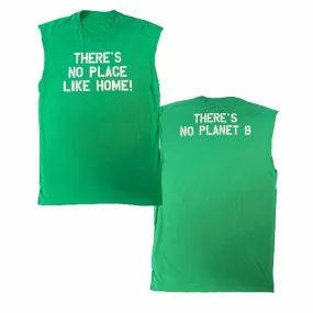 There is no planet B! T-shirt hand-cut sleeveless t-shirt supporting Greenpeace