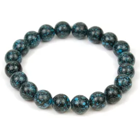 Tibetan Turquoise Stretch Bracelet 10mm