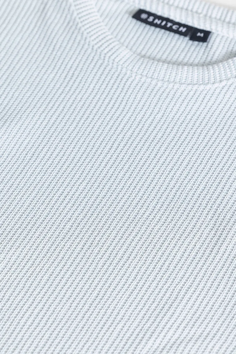 Waffle Texture Grey T-Shirt