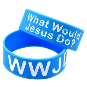 WWJD What Would Jesus Do Silicone Rubber Bracelet